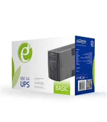EnerGenie EG-UPS-B650 "Basic 650" UPS, Shuko output sockets 650 VA 220V±28% V AC 220V±10% V