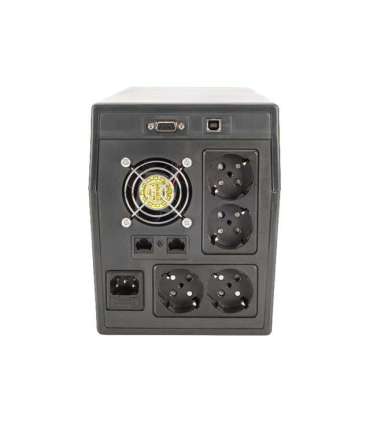 Digitus Line-Interactive UPS Line-Interactive UPS DN-170076, 2000VA/1200W 12V/9Ah x2 battery, 4x CEE 7/7, USB,