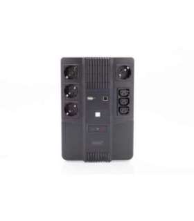 Digitus All-in-One UPS All-in-One UPS, 800VA/480W, LED 12V/9Ah x1, 4x CEE 7/7,3x IEC C13, USB, RJ45 800 VA 480 W