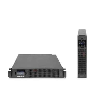 DIGITUS OnLine UPS, rack/tower, 3000VA, 3000W, LCD, 8 x C13, 1 x C19, RS-232, USB, SNMP card (optional), relay card