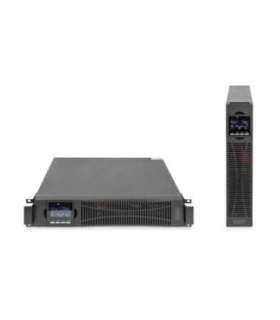 DIGITUS OnLine UPS, rack/tower, 1500VA, 1500W, LCD, 8 x C13, 1 x C19, RS-232, USB, RJ45, SNMP card (optional), relay