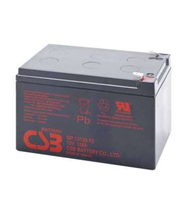 CSB Battery Battery 12V 12Ah F2 Pb GP12120