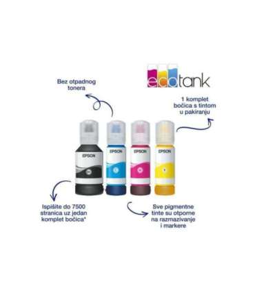 Epson Multifunctional Printer EcoTank L6550 Inkjet Colour Inkjet Multifunctional Printer A4 Wi-Fi Black