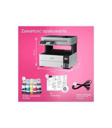 Epson Multifunctional printer EcoTank L6460 Inkjet Colour 3-in-1 Wi-Fi Black and white
