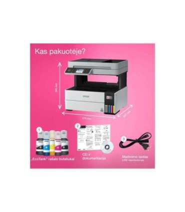 Epson Multifunctional printer EcoTank L6490 Inkjet Colour 4-in-1 Wi-Fi Black and white