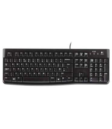 Logitech K120 Standard Wired EN/LT 1.5 m Black USB Port Lithuanian 55 g