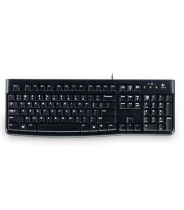 Logitech K120 Standard Wired EN/LT 1.5 m Black USB Port Lithuanian 55 g