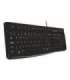 Logitech K120 Standard Wired EN/LT 1.5 m Black USB Port Lithuanian 55 g