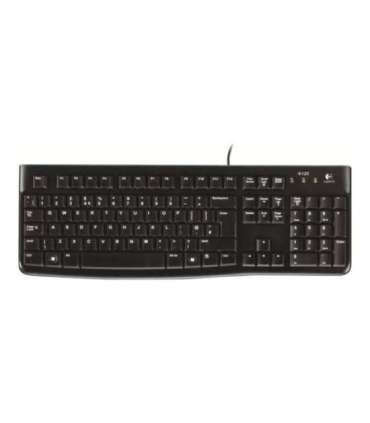 Logitech K120 Standard Wired EN/LT 1.5 m Black USB Port Lithuanian 55 g