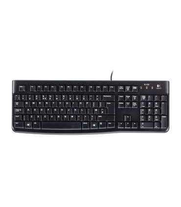 Logitech K120 Standard Wired EN/LT 1.5 m Black USB Port Lithuanian 55 g