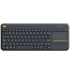Logitech K400 Plus Keyboard with Trackpad Wireless US Black USB port