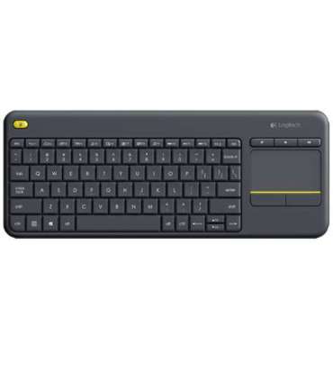 Logitech K400 Plus Keyboard with Trackpad Wireless US Black USB port