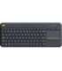 Logitech K400 Plus Keyboard with Trackpad Wireless US Black USB port