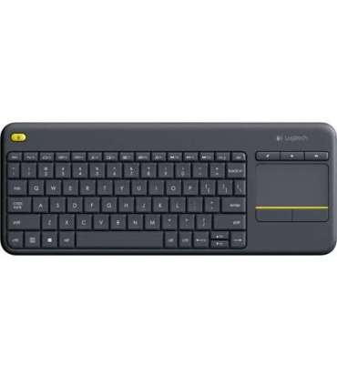 Logitech K400 Plus Keyboard with Trackpad Wireless US Black USB port