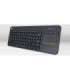 Logitech K400 Plus Keyboard with Trackpad Wireless US Black USB port