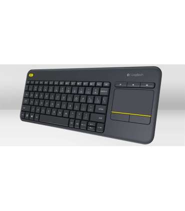 Logitech K400 Plus Keyboard with Trackpad Wireless US Black USB port