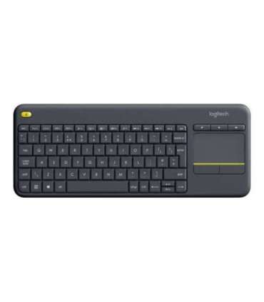 Logitech K400 Plus Keyboard with Trackpad Wireless US Black USB port