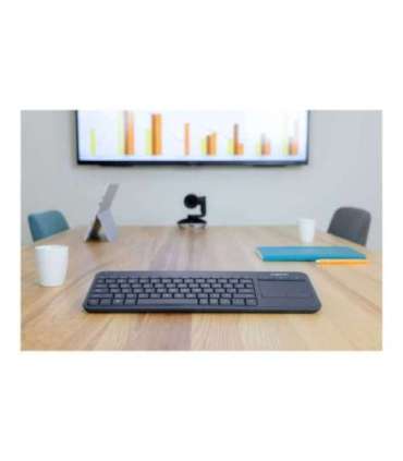 Logitech K400 Plus Keyboard with Trackpad Wireless US Black USB port