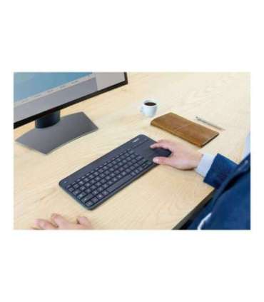 Logitech K400 Plus Keyboard with Trackpad Wireless US Black USB port