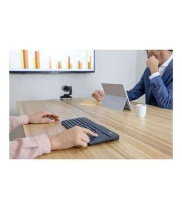 Logitech K400 Plus Keyboard with Trackpad Wireless US Black USB port
