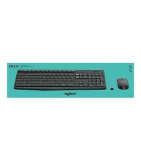 Logitech MK235 Keyboard and Mouse Set Wireless Mouse included Batteries included US Black 475 g