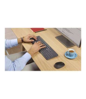 Logitech MK235 Keyboard and Mouse Set Wireless Mouse included Batteries included US Black 475 g