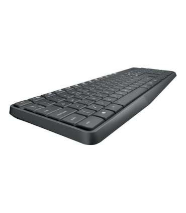 Logitech MK235 Keyboard and Mouse Set Wireless Mouse included Batteries included US Black 475 g