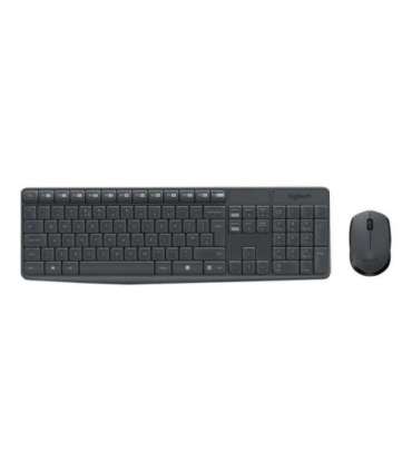 Logitech MK235 Keyboard and Mouse Set Wireless Mouse included Batteries included US Black 475 g