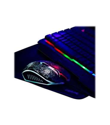 Logilink Gaming-Set, keyboard, mouse and mouspad ID0185 Metal Keyboard, Mouse and Pad Set Wired Mouse