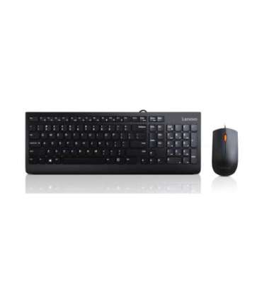 Lenovo USB Combo Keyboard & Mouse 300 Black Keyboard and Mouse Combo English 1.8 m Black Wired Via USB