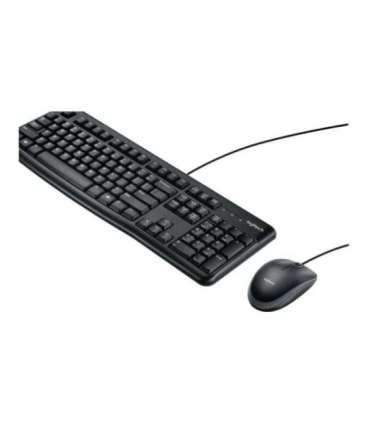 Logitech Desktop MK120 Wired keyboard USB Mouse included US Black