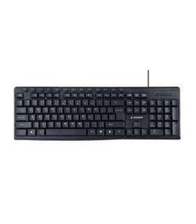 Gembird Multimedia Keyboard KB-UM-107 Multimedia Wired US Black