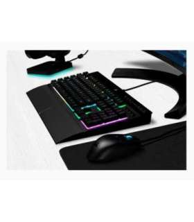 Corsair Rubber Dome Gaming Keyboard K55 RGB PRO Gaming keyboard Wired RGB LED light US Black