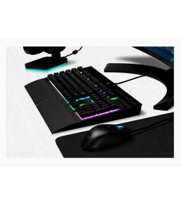 Corsair Rubber Dome Gaming Keyboard K55 RGB PRO Gaming keyboard Wired RGB LED light US Black