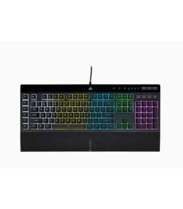 Corsair Rubber Dome Gaming Keyboard K55 RGB PRO Gaming keyboard Wired RGB LED light US Black