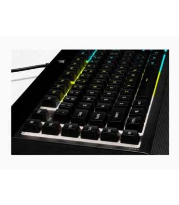 Corsair Rubber Dome Gaming Keyboard K55 RGB PRO Gaming keyboard Wired RGB LED light US Black