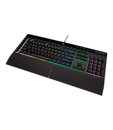 Corsair Rubber Dome Gaming Keyboard K55 RGB PRO Gaming keyboard Wired RGB LED light US Black