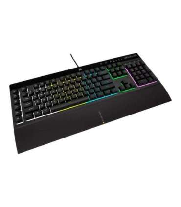 Corsair Rubber Dome Gaming Keyboard K55 RGB PRO Gaming keyboard Wired RGB LED light US Black