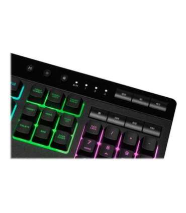 Corsair Rubber Dome Gaming Keyboard K55 RGB PRO Gaming keyboard Wired RGB LED light US Black
