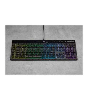Corsair Rubber Dome Gaming Keyboard K55 RGB PRO Gaming keyboard Wired RGB LED light US Black