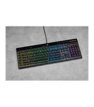 Corsair Rubber Dome Gaming Keyboard K55 RGB PRO Gaming keyboard Wired RGB LED light US Black