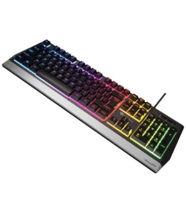 Genesis Rhod 300 RGB Black Gaming keyboard Wired RGB LED light US 1.75 m