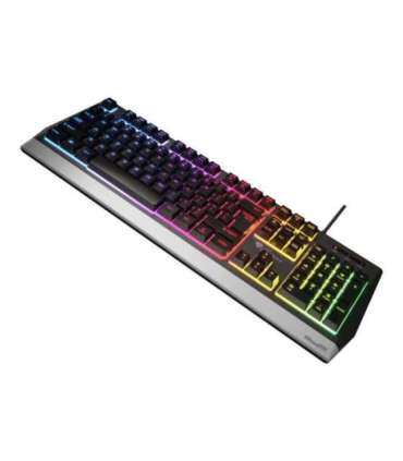 Genesis Rhod 300 RGB Black Gaming keyboard Wired RGB LED light US 1.75 m