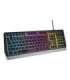 Genesis Rhod 300 RGB Black Gaming keyboard Wired RGB LED light US 1.75 m