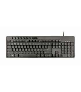 Gembird Multimedia desktop set KBS-UM-04 Keyboard and Mouse Set Wired Mouse included US Black