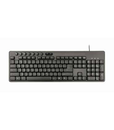 Gembird Multimedia desktop set KBS-UM-04 Keyboard and Mouse Set Wired Mouse included US Black