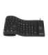 Logilink Flexible waterproof Keyboard USB + PS/2 ID0019A Flexible keyboard Wired DE Black
