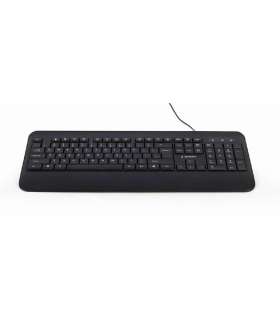 Gembird Multimedia Keyboard KB-UML-03 Multimedia Wired US Black