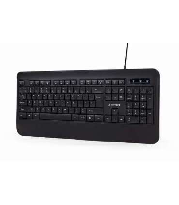 Gembird Multimedia Keyboard KB-UML-03 Multimedia Wired US Black