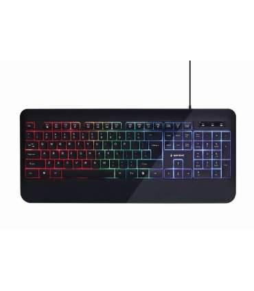 Gembird Multimedia Keyboard KB-UML-03 Multimedia Wired US Black